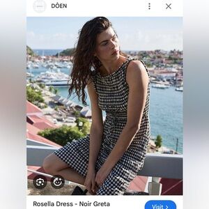 Doen Black and White Rosella Dress